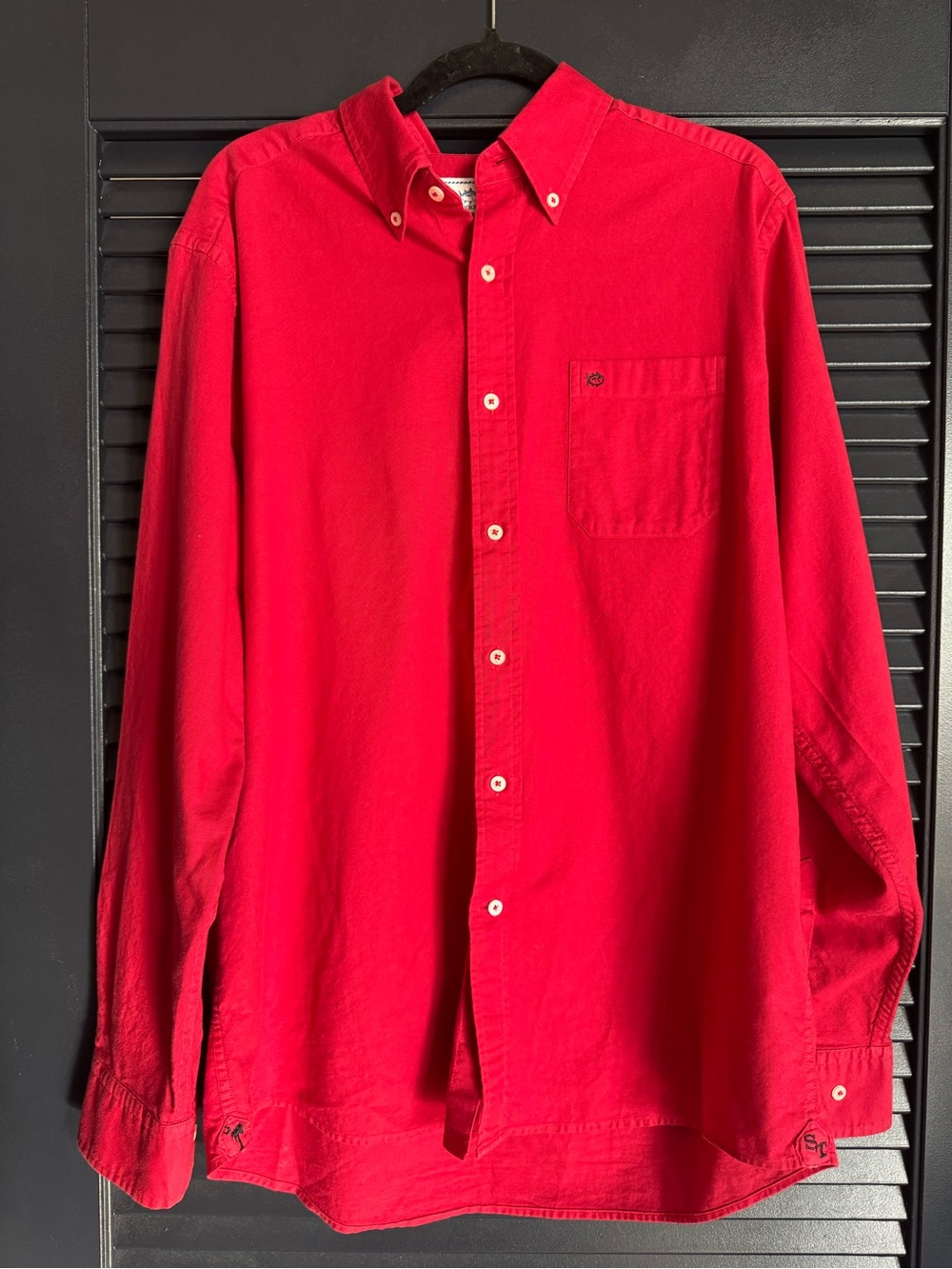Southern Tide Red Classic Fit Stretch Shirt L